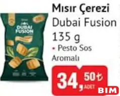 DUBAİ FUSİON MISIR ÇEREZİ PESTO SOS AROMALI 135